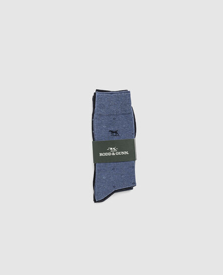 Seacliff Multi Sock 3 Pack, BLUE MULTI