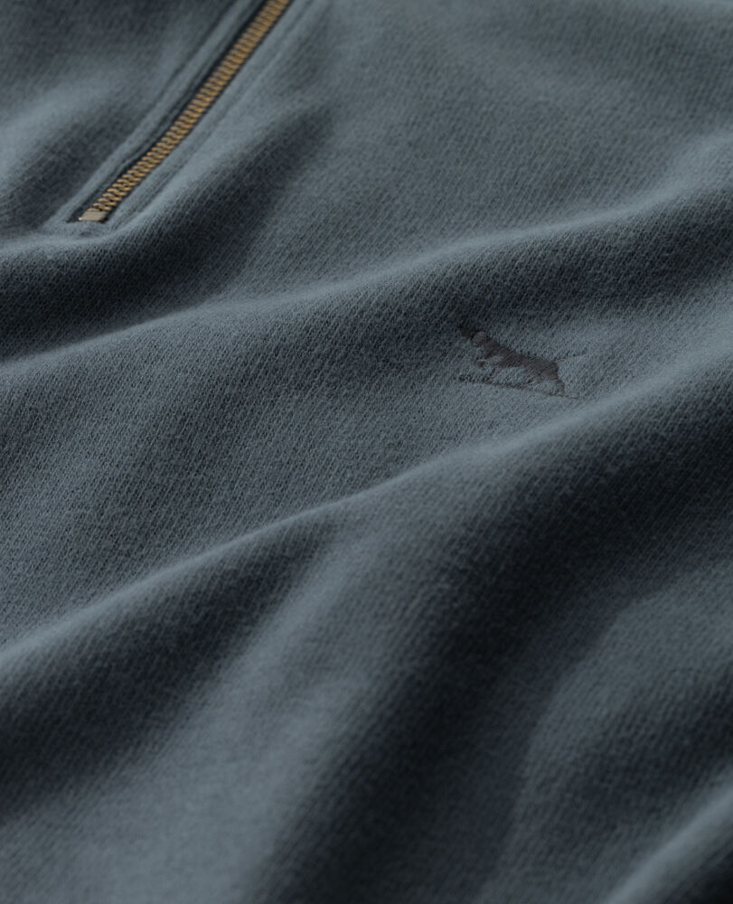 Alton Ave 1/4 Zip Sweatshirt, HEATHER BLUE