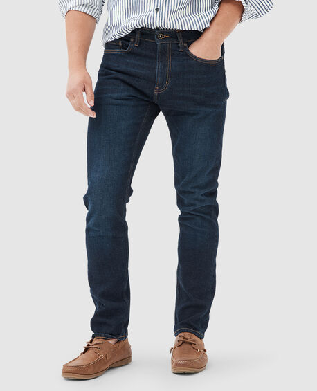 Sutton Straight Italian Denim, DARK BLUE