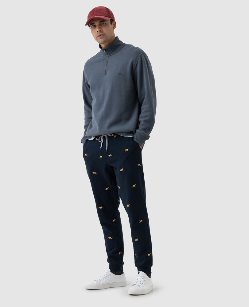 Alton Ave 1/4 Zip Sweatshirt, HEATHER BLUE