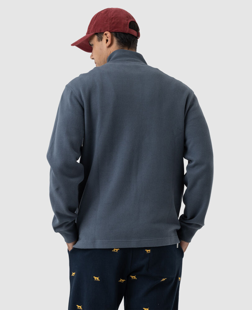 Alton Ave 1/4 Zip Sweatshirt, HEATHER BLUE