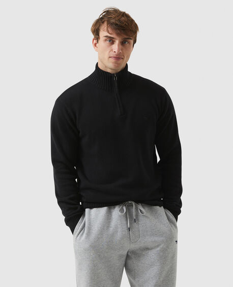Merrick Bay 1/4 Zip Sweater, COAL