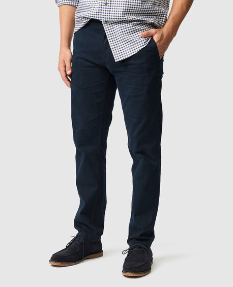 Pantalon chino droit thomas road, BLEU NUIT