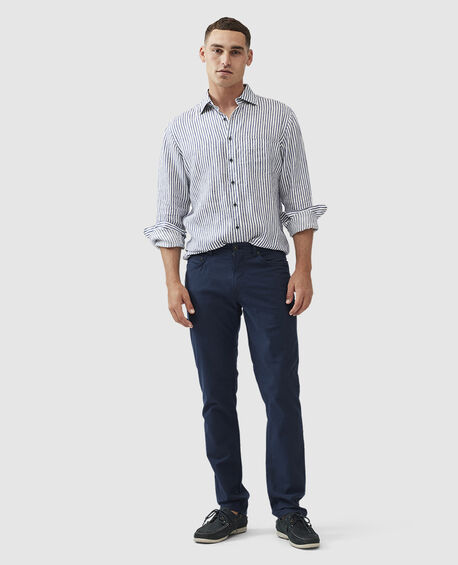 Gunn Straight Fit Jean, NAVY