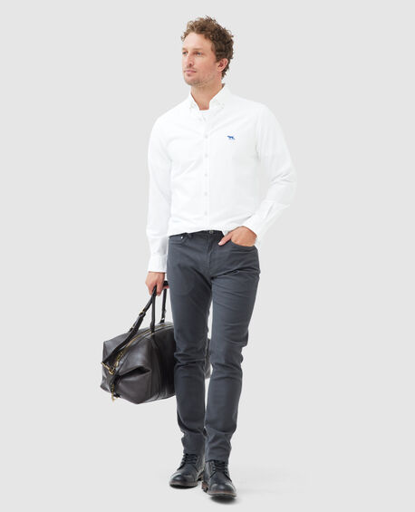 Gunn Oxford Sports Fit Shirt, SNOW