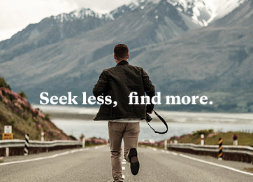 About Us. Seek less, find more